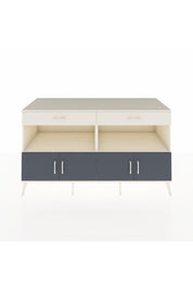 Kronos Konsol 2 Raflı 2 Çekmeceli 4 Kapaklı 176x59x99 Aytaşı-Antrasit/Aytaşı