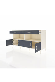 Kronos Konsol 2 Raflı 2 Çekmeceli 4 Kapaklı 176x59x99 Aytaşı-Antrasit