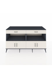 Kronos Konsol 2 Raflı 2 Çekmeceli 4 Kapaklı 176x59x99 Antrasit-Aytaşı