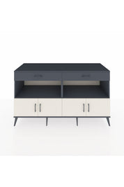 Kronos Konsol 2 Raflı 2 Çekmeceli 4 Kapaklı 176x59x99 Antrasit-Aytaşı/Antrasit