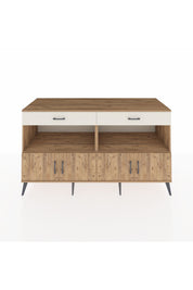 Kronos Konsol 2 Raflı 2 Çekmeceli 4 Kapaklı 176x59x99 Çam-Çam/Aytaşı