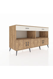 Kronos Konsol 2 Raflı 2 Çekmeceli 4 Kapaklı 176x59x99 Çam-Çam/Aytaşı
