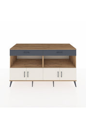 Kronos Konsol 2 Raflı 2 Çekmeceli 4 Kapaklı 176x59x99 Çam-Aytaşı/Antrasit