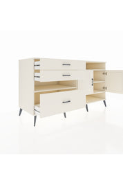 Kronos Konsol 4 Raflı 3 Çekmeceli 2 Kapaklı 176x59x99 Aytaşı-Aytaşı