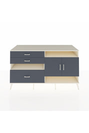 Kronos Konsol 4 Raflı 3 Çekmeceli 2 Kapaklı 176x59x99 Aytaşı-Antrasit