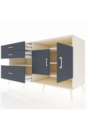 Kronos Konsol 4 Raflı 3 Çekmeceli 2 Kapaklı 176x59x99 Aytaşı-Antrasit