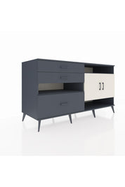 Kronos Konsol 4 Raflı 3 Çekmeceli 2 Kapaklı 176x59x99 Antrasit-Aytaşı/Antrasit