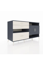 Kronos Konsol 4 Raflı 3 Çekmeceli 2 Kapaklı 176x59x99 Antrasit-Antrasit/Aytaşı