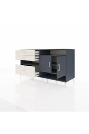 Kronos Konsol 4 Raflı 3 Çekmeceli 2 Kapaklı 176x59x99 Antrasit-Antrasit/Aytaşı