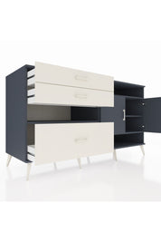 Kronos Konsol 4 Raflı 3 Çekmeceli 2 Kapaklı 176x59x99 Antrasit-Antrasit/Aytaşı