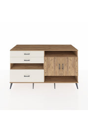 Kronos Konsol 4 Raflı 3 Çekmeceli 2 Kapaklı 176x59x99 Çam-Çam/Aytaşı