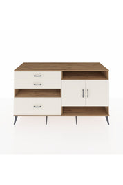 Kronos Konsol 4 Raflı 3 Çekmeceli 2 Kapaklı 176x59x99 Çam-Aytaşı