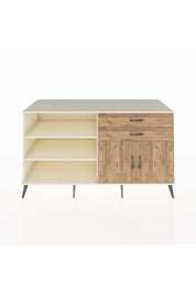 Kronos Konsol 3 Raflı 2 Çekmeceli 2 Kapaklı 176x59x99 Aytaşı-Çam