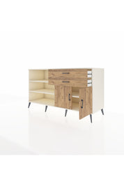 Kronos Konsol 3 Raflı 2 Çekmeceli 2 Kapaklı 176x59x99 Aytaşı-Çam