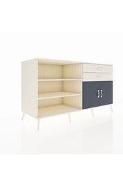 Kronos Konsol 3 Raflı 2 Çekmeceli 2 Kapaklı 176x59x99 Aytaşı-Antrasit/Aytaşı