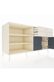 Kronos Konsol 3 Raflı 2 Çekmeceli 2 Kapaklı 176x59x99 Aytaşı-Antrasit/Aytaşı