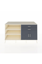 Kronos Konsol 3 Raflı 2 Çekmeceli 2 Kapaklı 176x59x99 Aytaşı-Antrasit