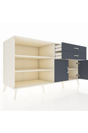 Kronos Konsol 3 Raflı 2 Çekmeceli 2 Kapaklı 176x59x99 Aytaşı-Antrasit