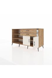 Kronos Konsol 3 Raflı 2 Çekmeceli 2 Kapaklı 176x59x99 Çam-Aytaşı/Çam