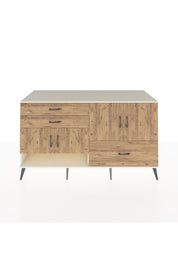 Kronos Konsol 3 Raflı 3 Çekmeceli 4 Kapaklı 176x59x99 Aytaşı-Çam