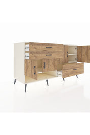 Kronos Konsol 3 Raflı 3 Çekmeceli 4 Kapaklı 176x59x99 Aytaşı-Çam