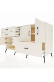 Kronos Konsol 3 Raflı 3 Çekmeceli 4 Kapaklı 176x59x99 Aytaşı-Aytaşı