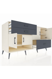 Kronos Konsol 3 Raflı 3 Çekmeceli 4 Kapaklı 176x59x99 Aytaşı-Aytaşı/Antrasit