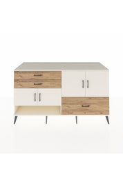 Kronos Konsol 3 Raflı 3 Çekmeceli 4 Kapaklı 176x59x99 Aytaşı-Aytaşı/Çam