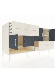 Kronos Konsol 3 Raflı 3 Çekmeceli 4 Kapaklı 176x59x99 Aytaşı-Antrasit/Aytaşı