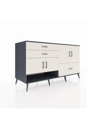 Kronos Konsol 3 Raflı 3 Çekmeceli 4 Kapaklı 176x59x99 Antrasit-Aytaşı