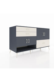 Kronos Konsol 3 Raflı 3 Çekmeceli 4 Kapaklı 176x59x99 Antrasit-Antrasit/Aytaşı