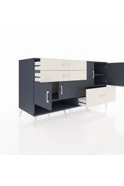 Kronos Konsol 3 Raflı 3 Çekmeceli 4 Kapaklı 176x59x99 Antrasit-Antrasit/Aytaşı