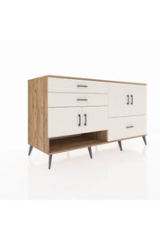 Kronos Konsol 3 Raflı 3 Çekmeceli 4 Kapaklı 176x59x99 Çam-Aytaşı