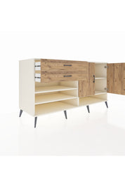 Kronos Konsol 4 Raflı 2 Çekmeceli 2 Kapaklı 176x59x99 Aytaşı-Çam