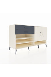 Kronos Konsol 4 Raflı 2 Çekmeceli 2 Kapaklı 176x59x99 Aytaşı-Aytaşı/Antrasit