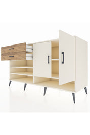 Kronos Konsol 4 Raflı 2 Çekmeceli 2 Kapaklı 176x59x99 Aytaşı-Aytaşı/Çam