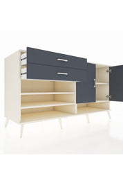 Kronos Konsol 4 Raflı 2 Çekmeceli 2 Kapaklı 176x59x99 Aytaşı-Antrasit