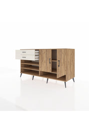 Kronos Konsol 4 Raflı 2 Çekmeceli 2 Kapaklı 176x59x99 Çam-Çam/Aytaşı