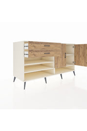 Kronos Konsol 4 Raflı 2 Çekmeceli 2 Kapaklı 176x59x99 Aytaşı-Çam