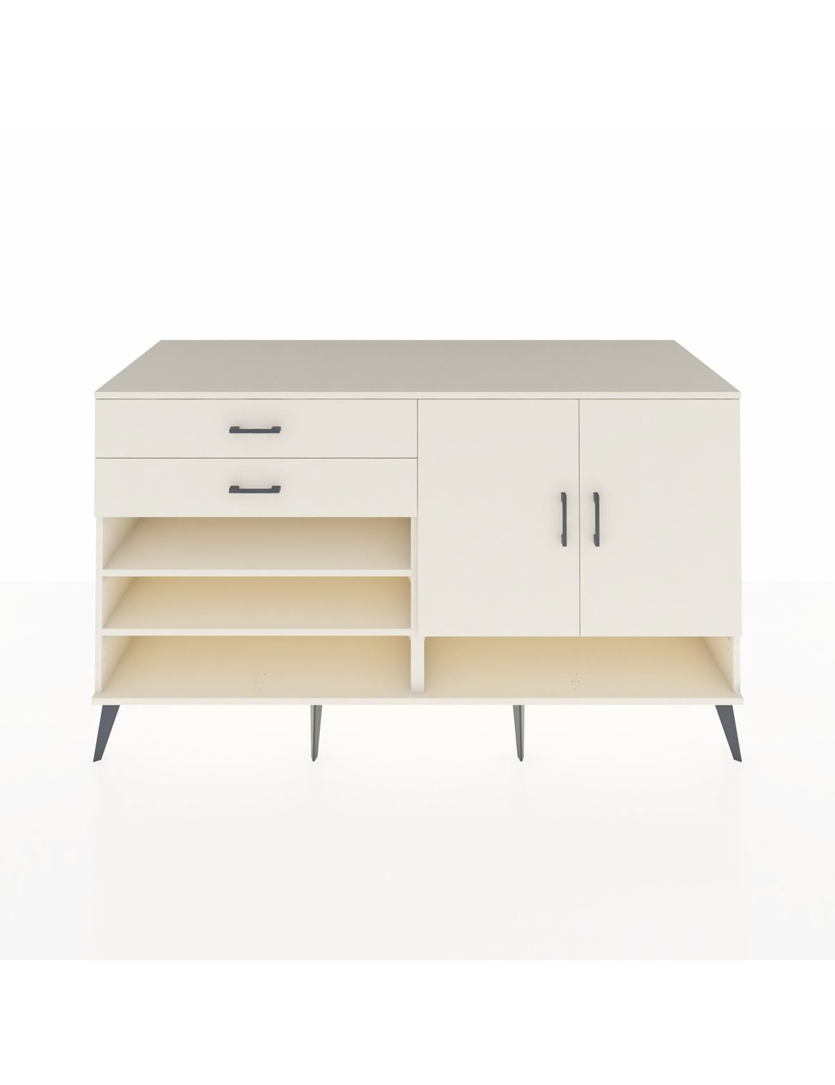 Kronos Konsol 4 Raflı 2 Çekmeceli 2 Kapaklı 176x59x99 Aytaşı-Aytaşı