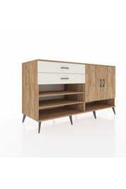 Kronos Konsol 4 Raflı 2 Çekmeceli 2 Kapaklı 176x59x99 Çam-Çam/Aytaşı