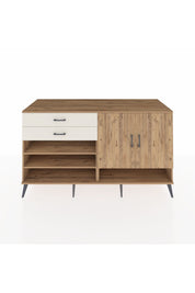 Kronos Konsol 4 Raflı 2 Çekmeceli 2 Kapaklı 176x59x99 Çam-Çam/Aytaşı