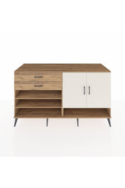 Kronos Konsol 4 Raflı 2 Çekmeceli 2 Kapaklı 176x59x99 Çam-Aytaşı/Çam