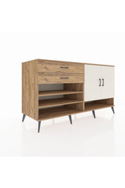 Kronos Konsol 4 Raflı 2 Çekmeceli 2 Kapaklı 176x59x99 Çam-Aytaşı/Çam