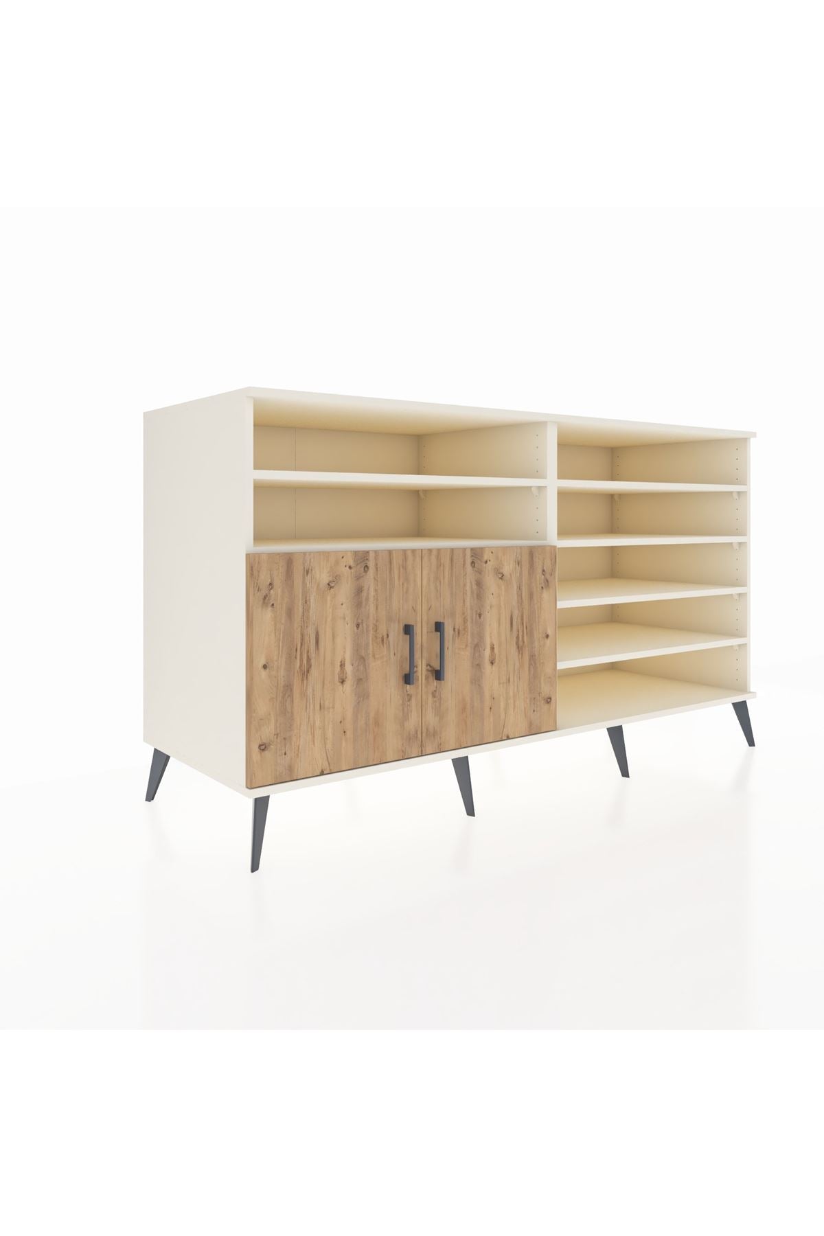 Kronos Konsol 7 Raflı 2 Kapaklı 176x59x99 Aytaşı-Çam/Aytaşı