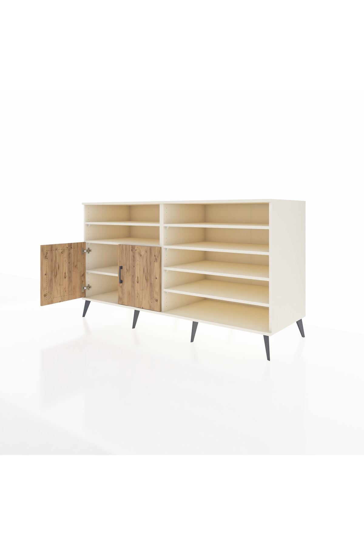 Kronos Konsol 7 Raflı 2 Kapaklı 176x59x99 Aytaşı-Çam/Aytaşı