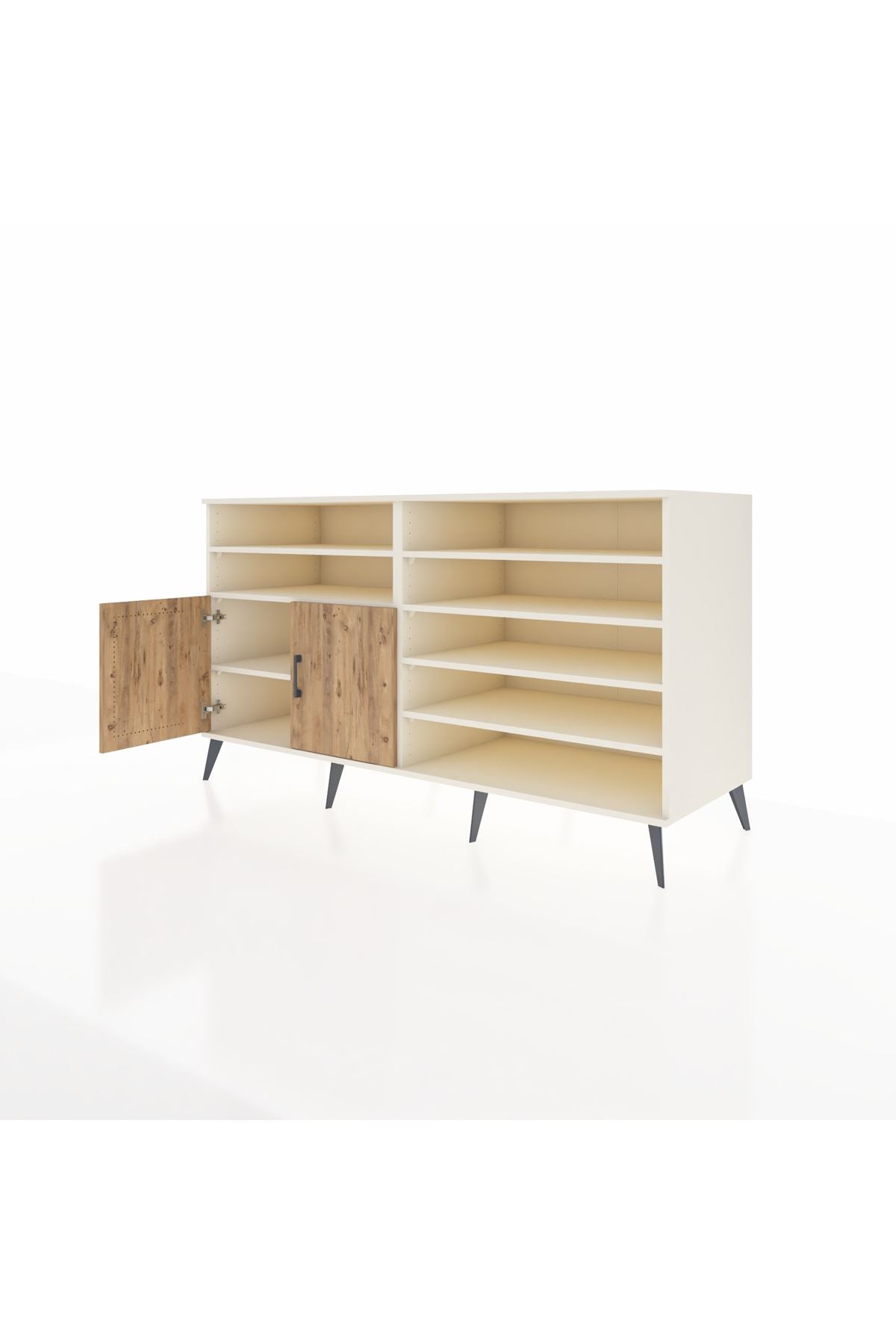 Kronos Konsol 7 Raflı 2 Kapaklı 176x59x99 Aytaşı-Çam