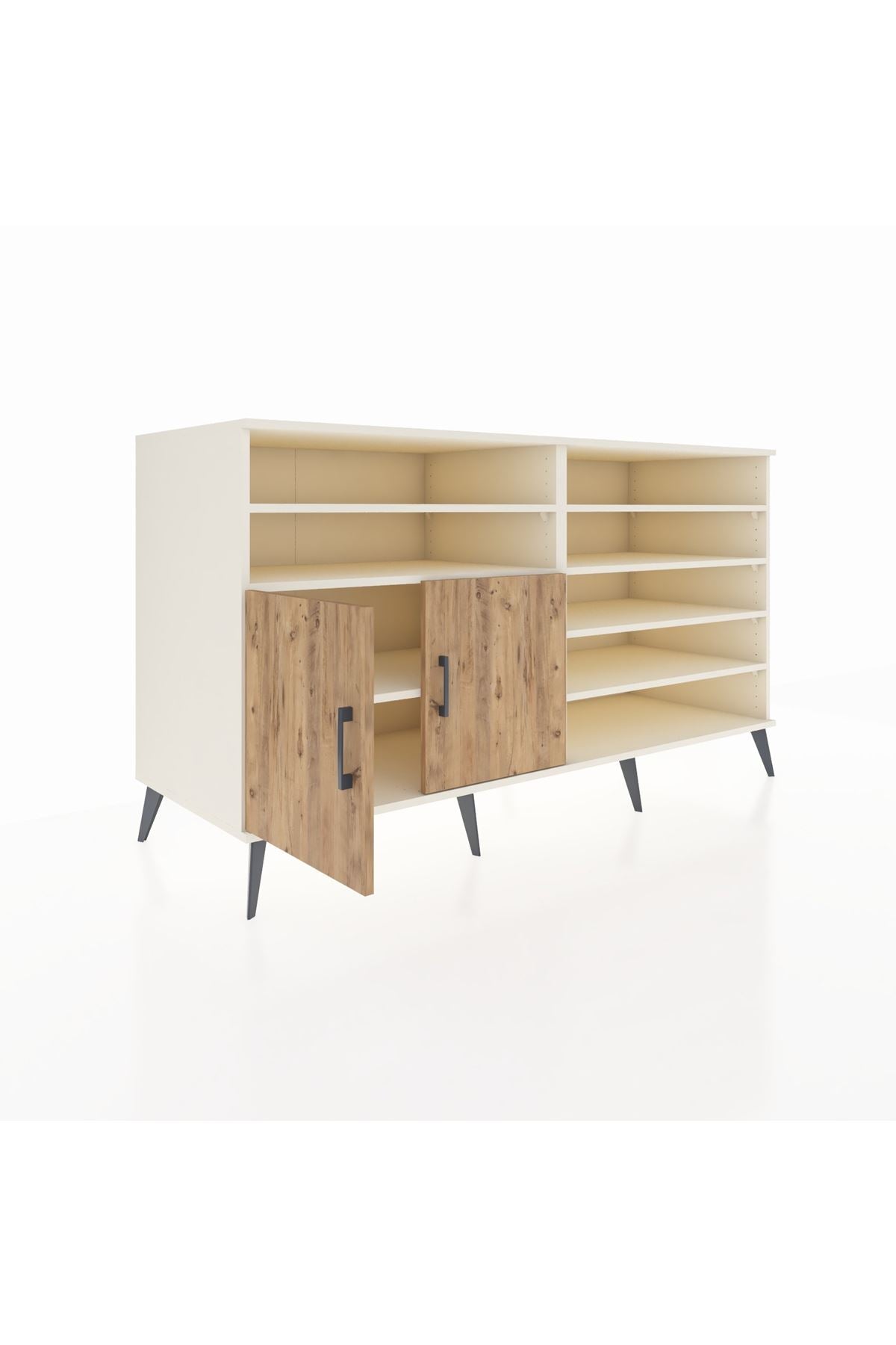 Kronos Konsol 7 Raflı 2 Kapaklı 176x59x99 Aytaşı-Çam