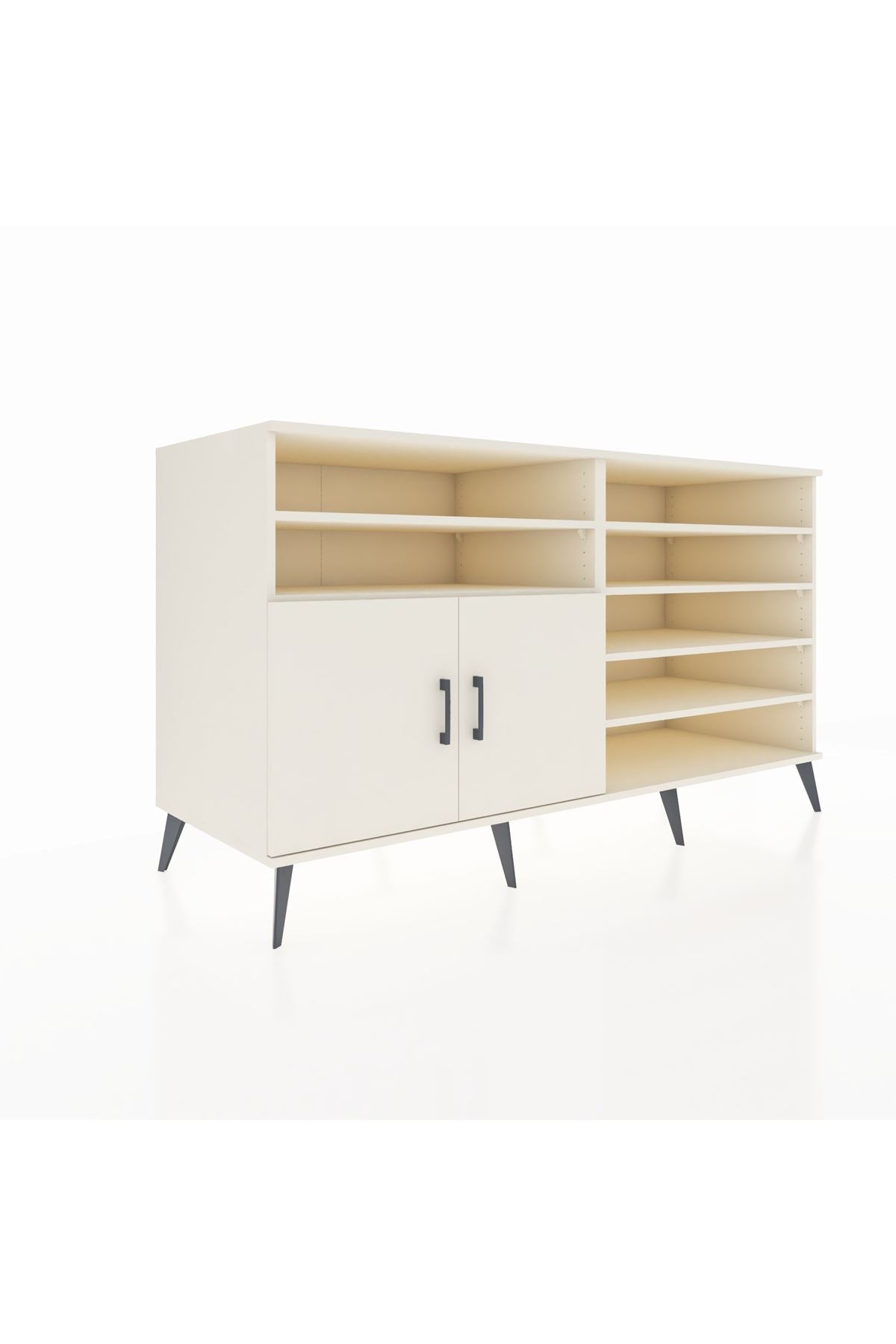 Kronos Konsol 7 Raflı 2 Kapaklı 176x59x99 Aytaşı-Aytaşı/Çam