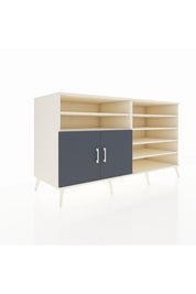 Kronos Konsol 7 Raflı 2 Kapaklı 176x59x99 Aytaşı-Antrasit/Çam